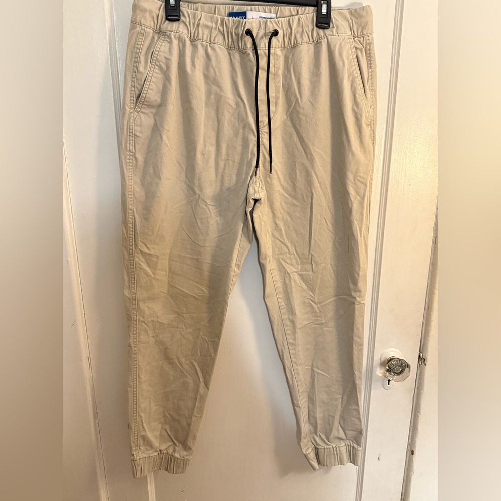 Old Navy Men's khaki Modern Joggers with Built in Flex